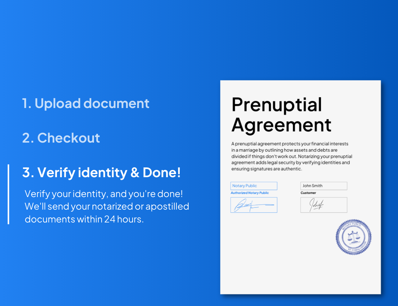 prenuptial agreement notarization process